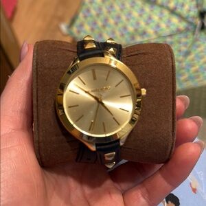 Michael Kors Gold and Black Men's Watch